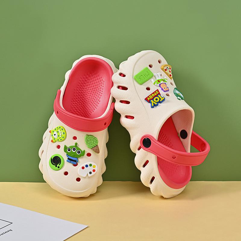 Летние детские пляжные шлепанцы Марио, нескользящие, прочные, для мальчиков и девочек, ярких цветов