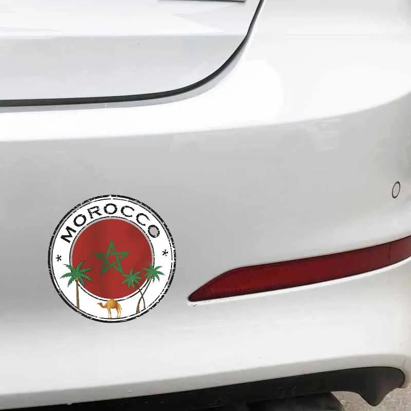 Автомобильные наклейки Наклейки Марокко Мотоцикл Декоративные наклейки Закрывают царапины Водонепроницаемые и солнцезащитные ПВХ 13см*13см