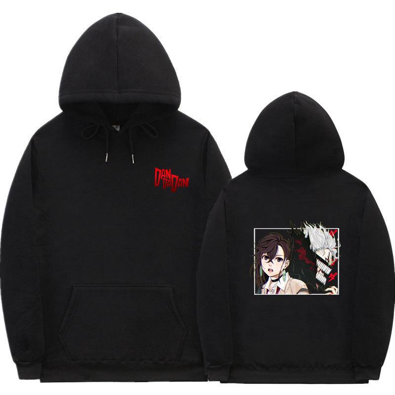 Аниме Дандадан Мужские Модные Худи Мужские Женские Толстовки с Капюшоном Хип-Хоп Повседневные Пуловеры Осень Мальчики Девочки Уличная Одежда Худи