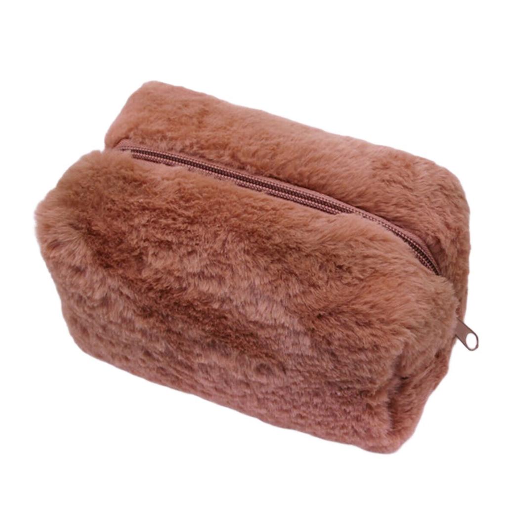 Soft Plush Makeup Pouch With Comfortable Feel Easy Storage Solution for Beauty Fashion Enthusiasts and Quality Seekers