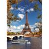 5D круглая алмазная живопись «сделай сам», наборы для вышивки крестом, мозаика, алмазная вышивка, Эйфелева башня, мозаичный узор, украшение дома, изображение