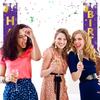 Purple Gold Happy Birthday Door Banner Decorations, Happy Birthday Porch Sign Party Supplies for Girls Women, 16th 21st 30th 40th 50th 60th Birthday