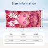 Valentine Love Theme Beach Towel Personalized Custom Name & Text Soft Quick Dry Beach Towel for Swimming Travel