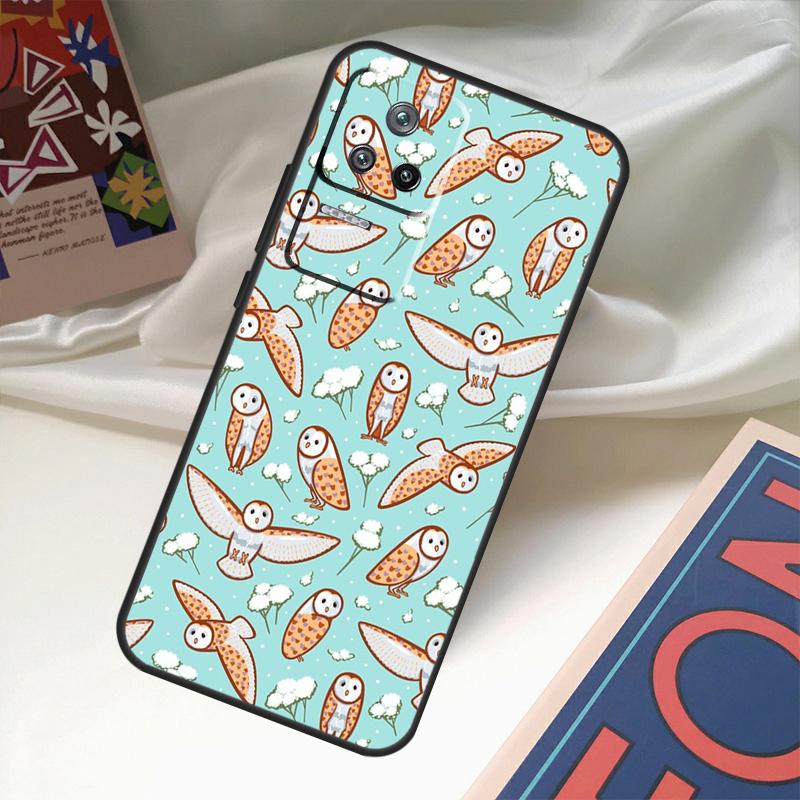 Милый мультяшный чехол с совой для Xiaomi 14 13 Ultra 12 Lite 11T 12T 13T Pro POCO M6 X3 X5 X6 Pro F3 F5 M5s