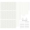 Privacy Screen White 100 x 50 x 180 cm Steel