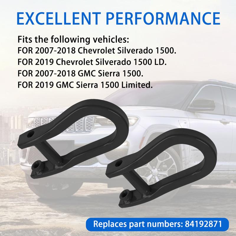 84072463 Tow Hook Steel Tow Hooks For 2007-2019 GM Chevrolet Silverado Sierra 1500 Black/Red/Silver TH-1036