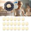 20Pcs Ballet Buns Hair Net 5MM Invisible Breathable Stretchy Nylon Women Girls Stewardess Nurse Bank Staff Hairbun Elastic Edge Mesh Cover