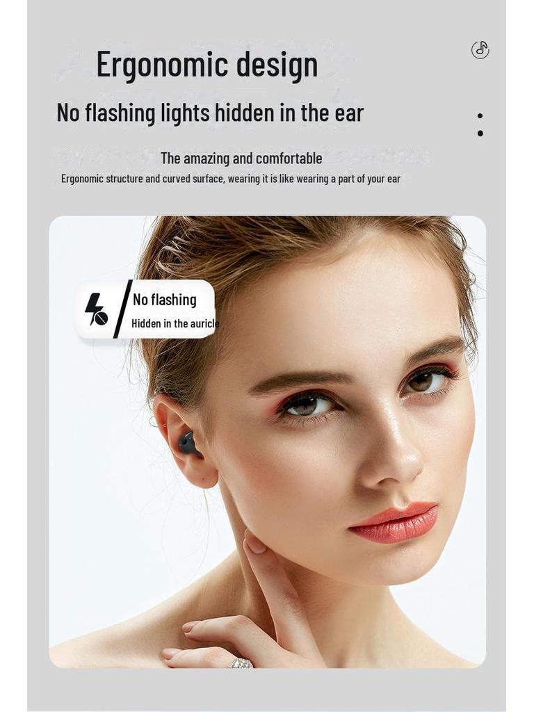 Беспроводная Bluetooth-гарнитура MD538 5.3: Двойное ухо, шумоподавление, комфорт для сна и звонков