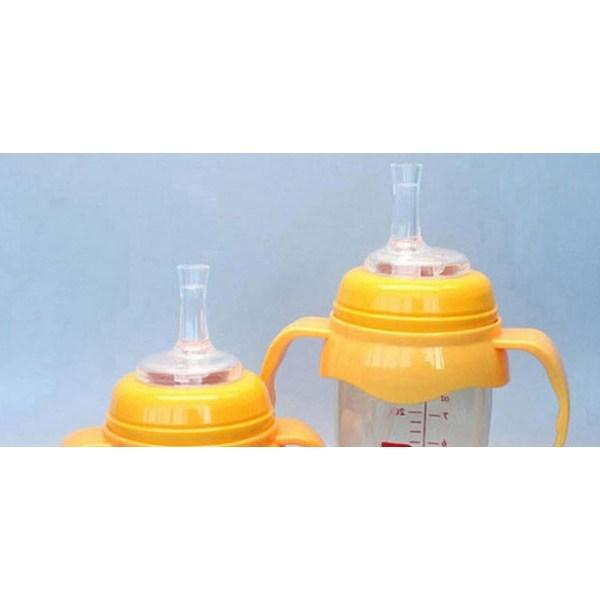 Purea Straw Top 8p + Straw 4p + Weight Straw 4p + Straw Brush 2p Gromimi Double Heart Compatible, Transparent, 1 Set