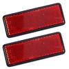 Reflector, Reflector, Motorcycle, Rear Saddlebag Reflective Cover, LED (Red), 2 Pieces, Tape Type, Front Lower Fork Reflector Sticker, Stick-on,