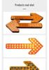 LED Directional Arrow Light 12V/24V for Trucks - Engineering, Construction, Warning, and Strobe Indicator.