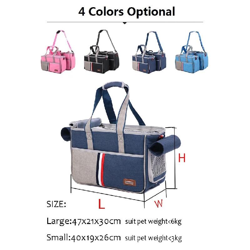 New Canvas Pet Dog Bag Cat Dog Carrier Tote Luggage Bag Traveling Portable Shoulder Bag Convenient Fashion Chihuahua