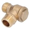 Check Valve TwoWay Brass Corrosion Resistant Replaceable Accessories for Air Compressor