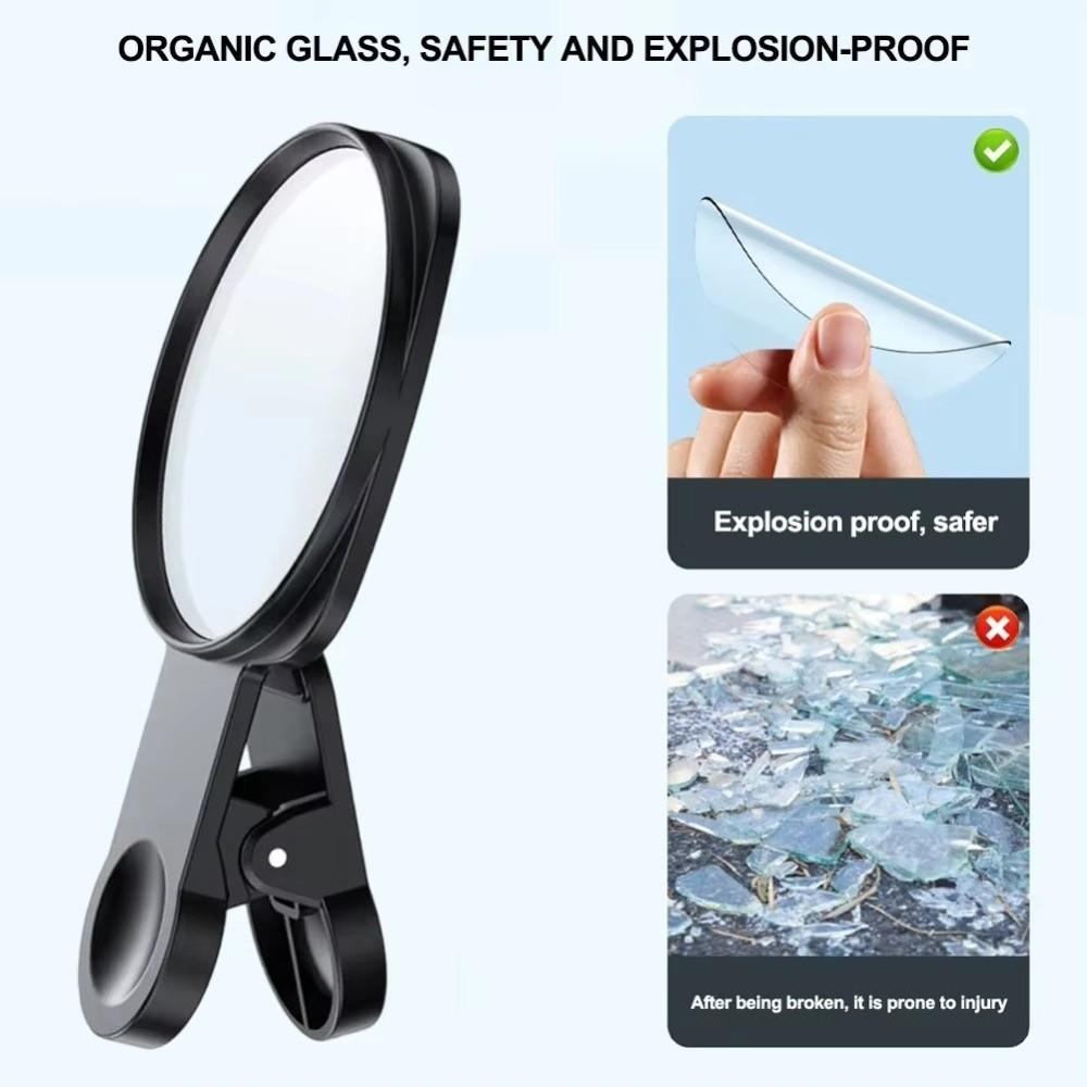 HD Lens Phone Rear Camera Selfie Mirror Clip-on Anti Peeping Mirror Live Streaming