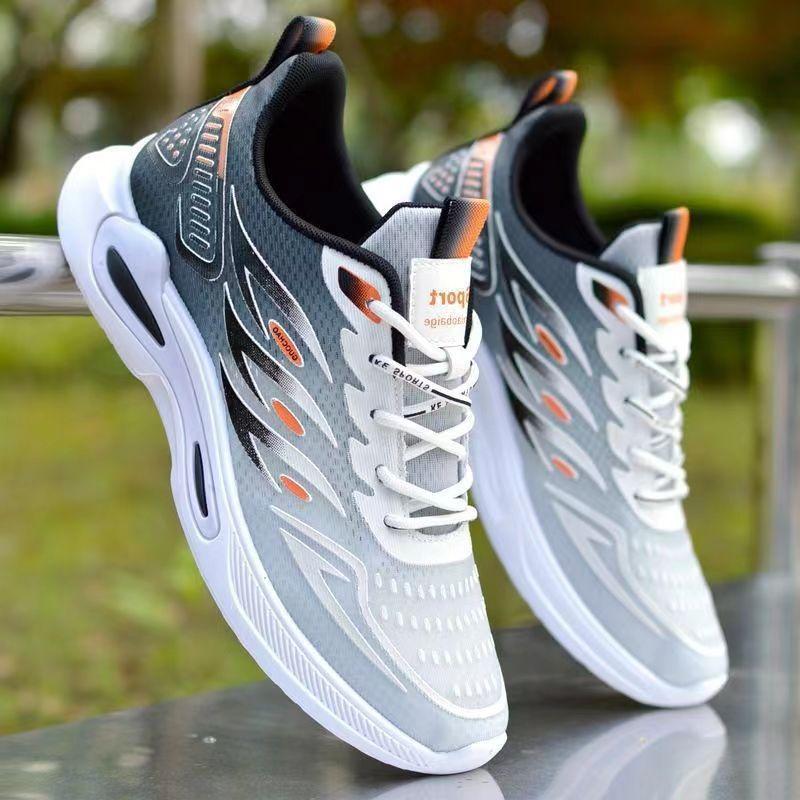 Men's Shoes Mesh Breathable Fashion Simple Casual Shoes Trendy Running Shoes Soft Sole Comfortable Sports Shoes Men