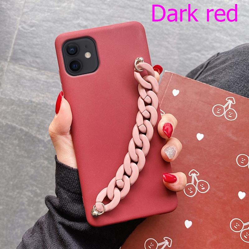 Silicone Wriststrap Bracelet Chain Phone Case for Samsung S23 S22 S21 S20 Ultra Plus S20 FE A13 A53 A14 A54 iPhone 15 14 13 12 11 Pro Max XS MAX 8P 7P