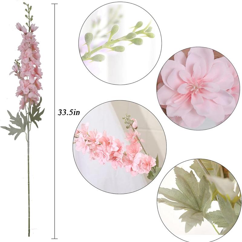Букет искусственных цветов 33,5 дюйма для декора дома, комнаты, поддельные цветы для садовой вечеринки, свадьбы, украшения, уличная ваза, украшение