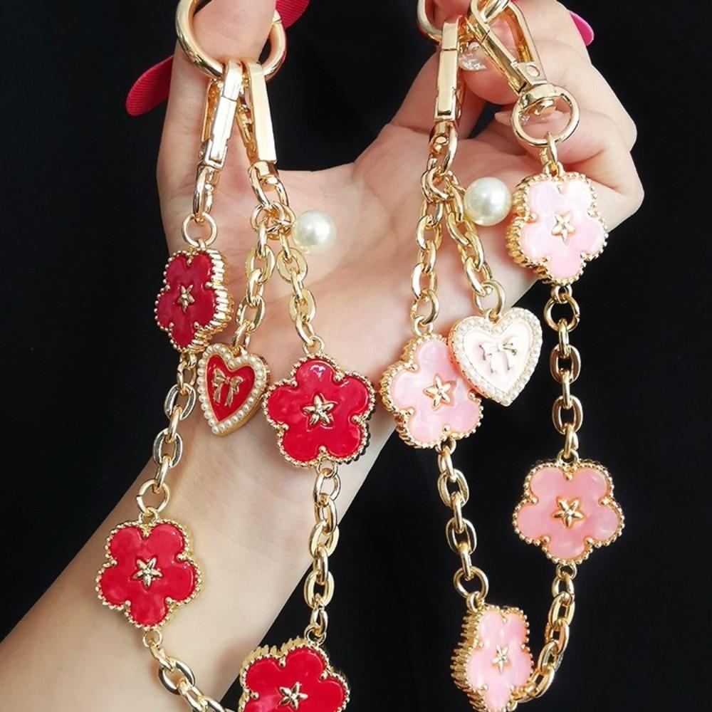 Flower Cell Phone Chain Metal Chain Mobile Phone Lanyard Mobile Phone Strap Phone Case Accessories
