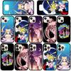 Чехол для телефона iPhone 17 16 15 Plus XR Huawei P30 P20 Lite Redmi Note 14 12 11 13 Pro Max OPPO A60 A80 A40 A18 A38 A54 Мультяшный Чехол Девочка Сейлор Мун