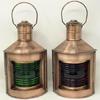 Set of 2 Handmade Port and Star Board Nautical Maritime Oil Lanterns Antique Brass Finish Home And Office Decor, Gift Item