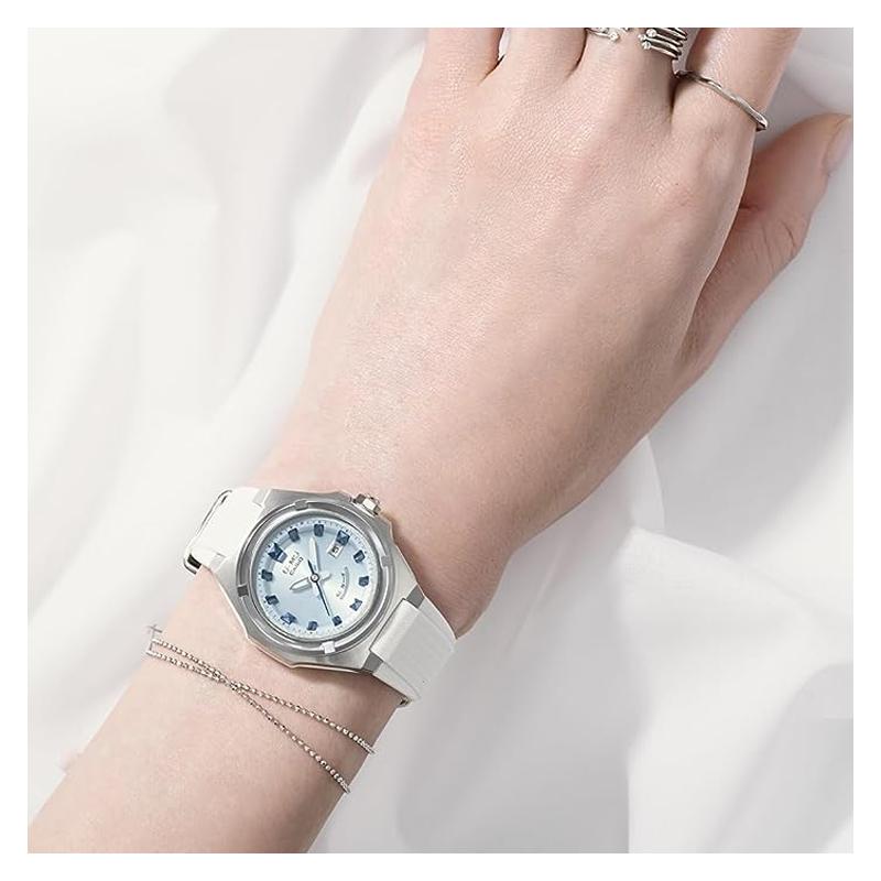 Casio BABY-G 100 метров водонепроницаемые, модные, повседневные, на солнечной батарее, кварцевый механизм, полимерный ремешок, японские и корейские часы, женские часы, MSG-W300-7AJF