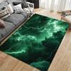 Green Lightning Storm Design suitable as a non-slip mat for the living room or bedroom sofa
