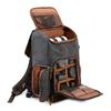 Camera Bag Batik Canvas+Leather Waterproof Camera Backpack DSLR Case Padded Large Photo Bag C3086