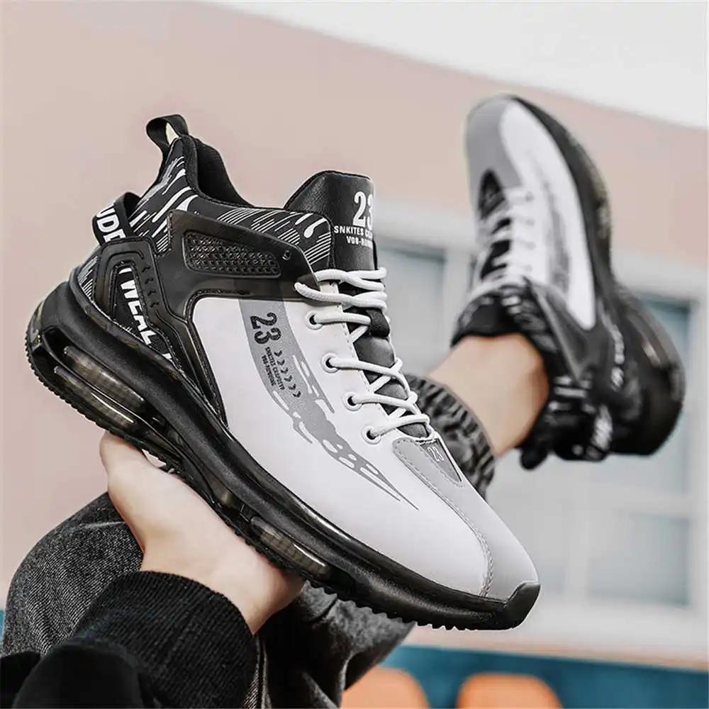 Fashion Lace Up PU Leather Sneakers Man Sports Woven Asian Basketball Shoes Black Moccasin Man Excercise Exercise Losfers Style