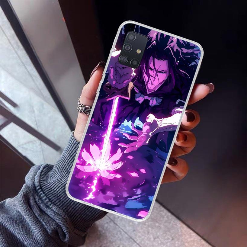 Bleach Kuchiki Byakuya Phone Case For Samsung Galaxy A52 A51 A50S A32 A22 A12 A02S A72 A71 A31 A70 A30S Note 20 Ultra 10 Plus S1