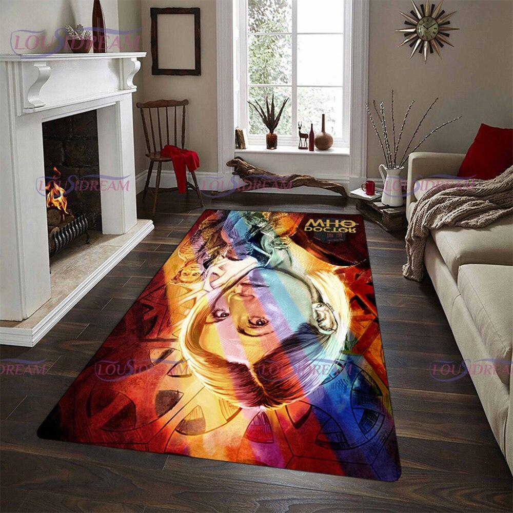 Тайный доктор. Коврик из серии «Доктор ТВ» для спальни, 3D ТАРДИС с принтом, большой ковер для зала, напольный ковер для гостиной, ковер для комнаты, декор