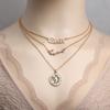 3Pcs Zodiac Sign Necklaces Set For Women 12 Constellation Letter Pendant Chain Choker Birthday Jewelry With Cardboard Card