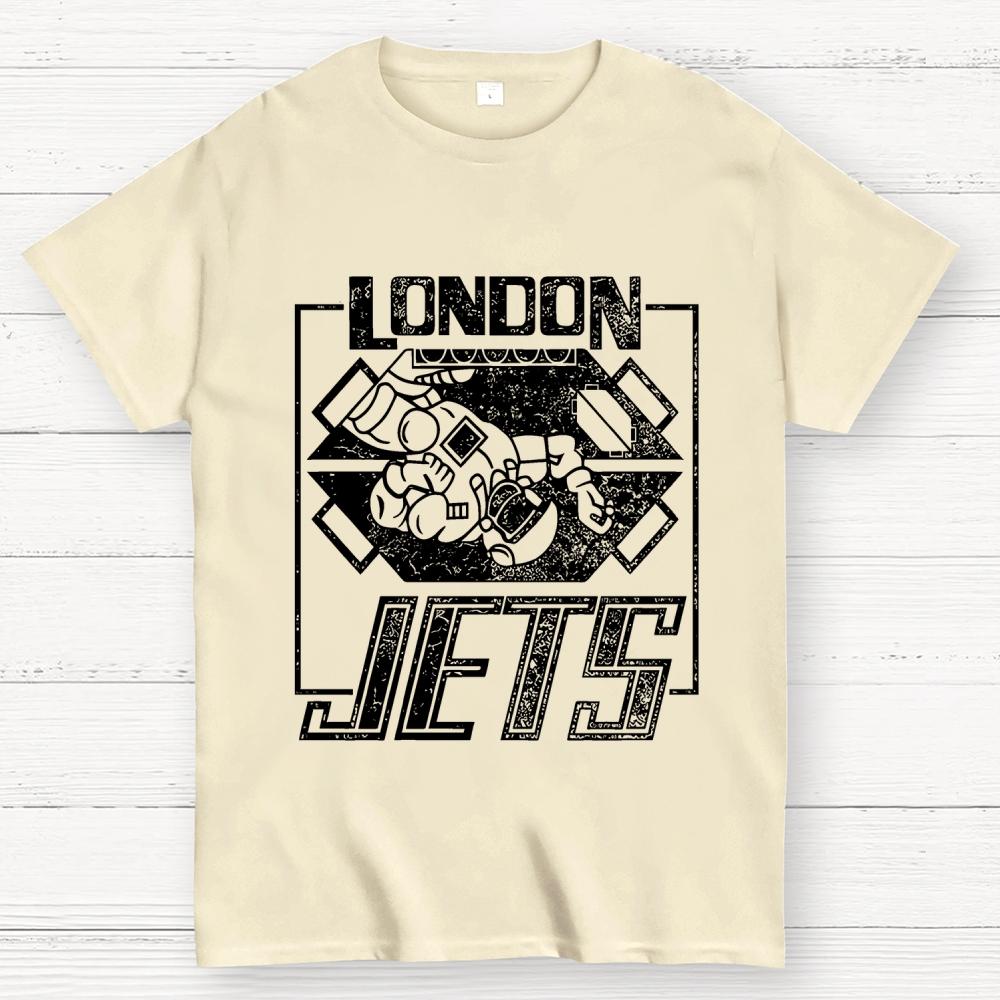 London Jets Unisex 100% Cotton Summer Casual Cool Loose T-Shirt