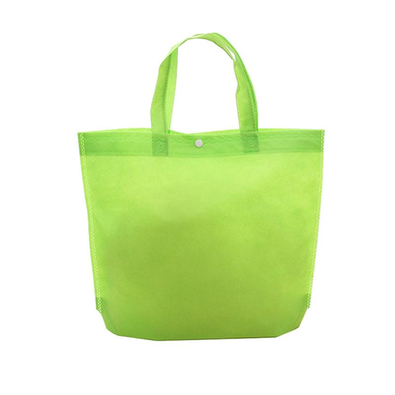 Shopping Bag Non-Woven Spot Buckle Folding Hot Pressing Bag Blank High-Grade Handbag Bag Handbag