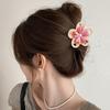 Женская заколка для волос с двусторонним 3D цветочным дизайном, сильная фиксация волос