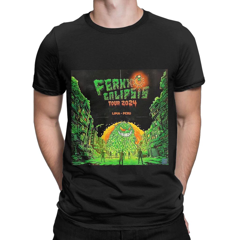 Ferxxocalipsis World Tour Feid By Pintiita Tour Ferxxo Collage Feid Sticker Novelty 100 Cotton TShirt Feid Tops Tees For Unisex