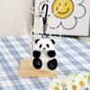 Adorable Plush Panda Keychain With Cute Skirt Features Soft Pp Cotton Filling