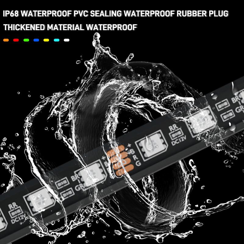 Car Flexible Underglow Strip Light LED Underbody Chassis Light APP Remote Control RGB Neon Auto Atmosphere Decoration Lamp