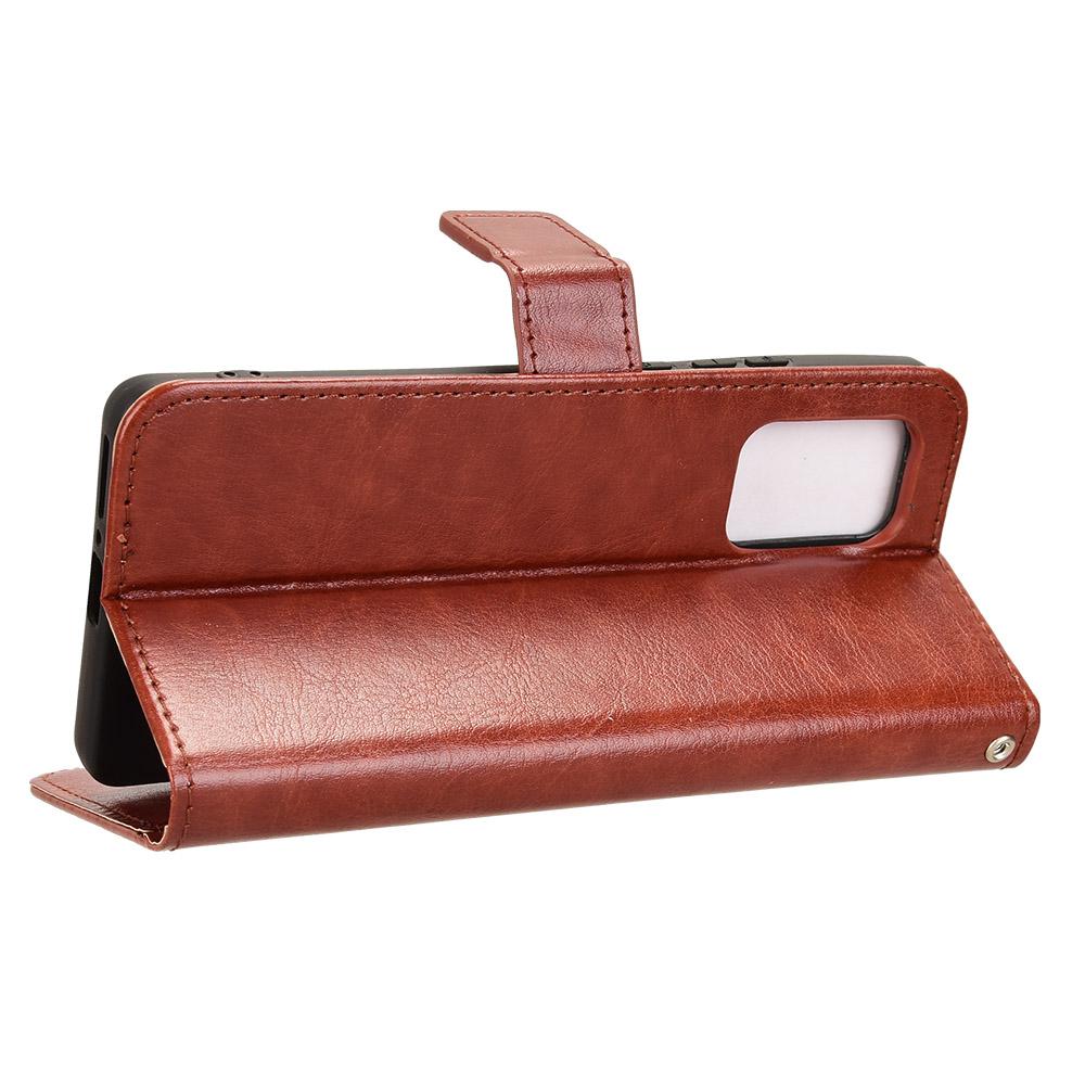 For Motorola Edge (2024) 5G Wallet Phone Case Crazy Horse Texture Leather Flip Cover