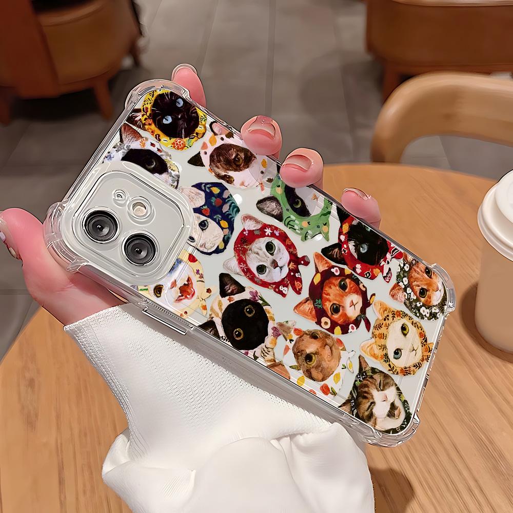 Colorful Cat Design Phone Case For Samsung A56 A26 A33 A54 A52 A51 A13 A73 A55 A53 A36 A35 A34 A32 A25 A24 A23 A16 A15 A14 4G 5G