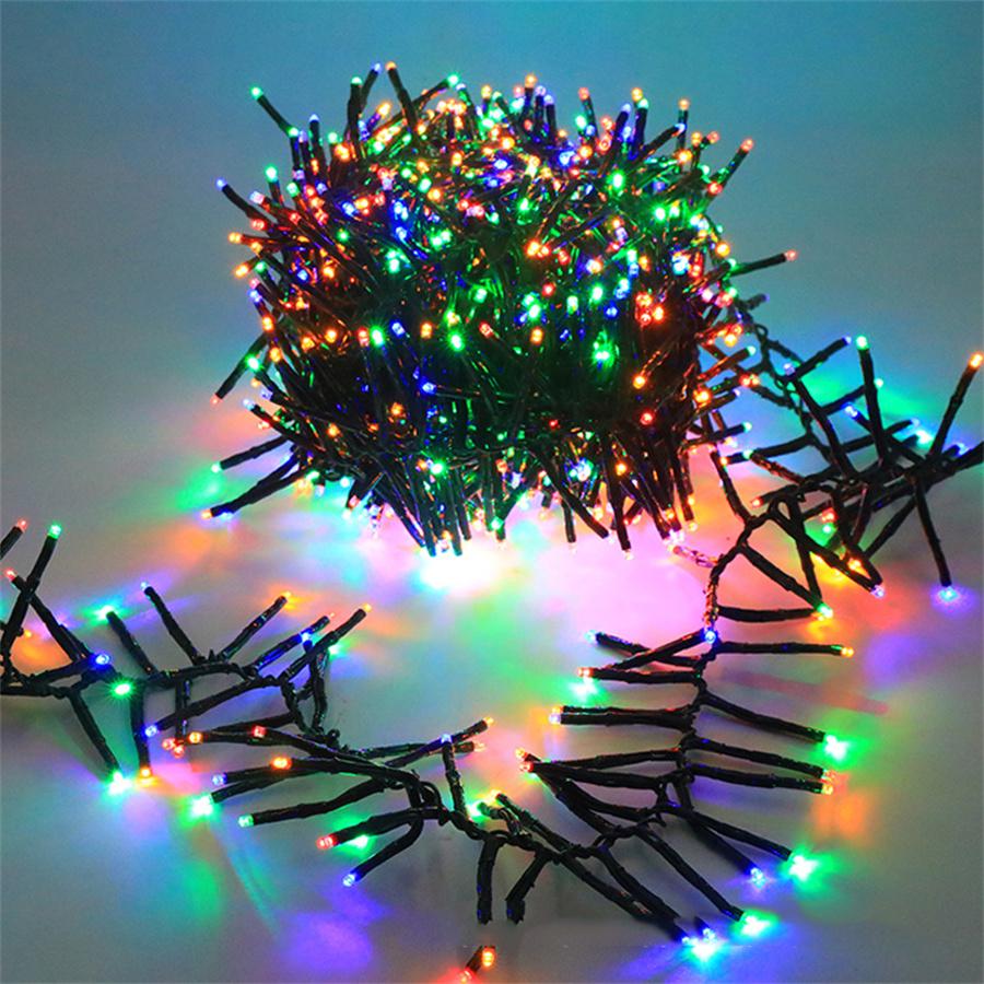 30M 2000 светодиодных кластерных рождественских гирлянд, включаемых в розетку, гирлянда для рождественской елки, фейерверк, уличная петарда