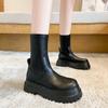Brand Women Shoes New Round Toe Platform Women's Boots Comfortable Non-slip Slip-on Female Ankle Boots Fashion Goth Shoes