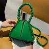 Braided Shoulder Messenger Bag Simple Triangle 2024 Fashion Small Tote Bag Female Handbags And Purses Travel Bags