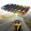 Aluminum Motorcycle Handlebar Grips With Soft Rubber Gel Hand Comfortable Suitable For 7/8" Standard Bars Enhancing Grip