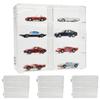 Mini Car Collection 8 Square Clear Front Door Set of 4 Case, Partitions, Display, Type, Stackable,