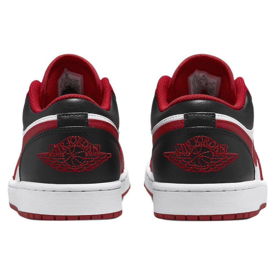 Кроссовки унисекс Air Jordan 1 Low Reverse Black Toe Red White Gym-Red 553558-163