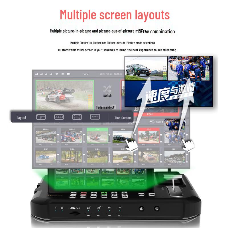OtonUcast Q8s 5G Live Broadcast Encoder & R10 Dual 5G Switcher Kit