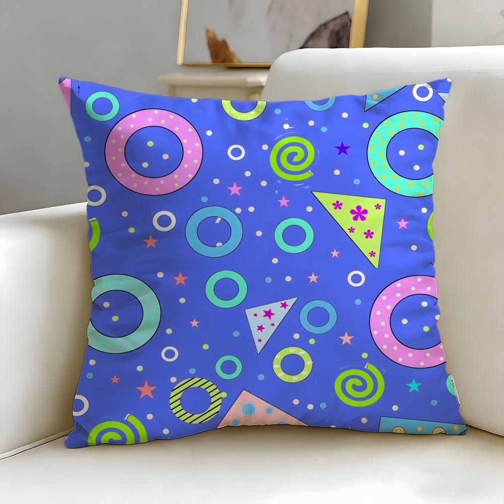 Stripes intersecting Cushion Cover Soft EasyWash Pillow Case Versatile for Couch Bed Travel and Office