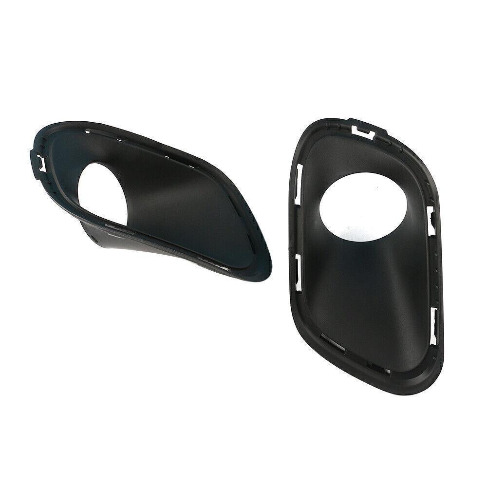 2 New Front Bumper Fog Light Lamp Bezel Cover For Jeep Cherokee Black 2014-2017