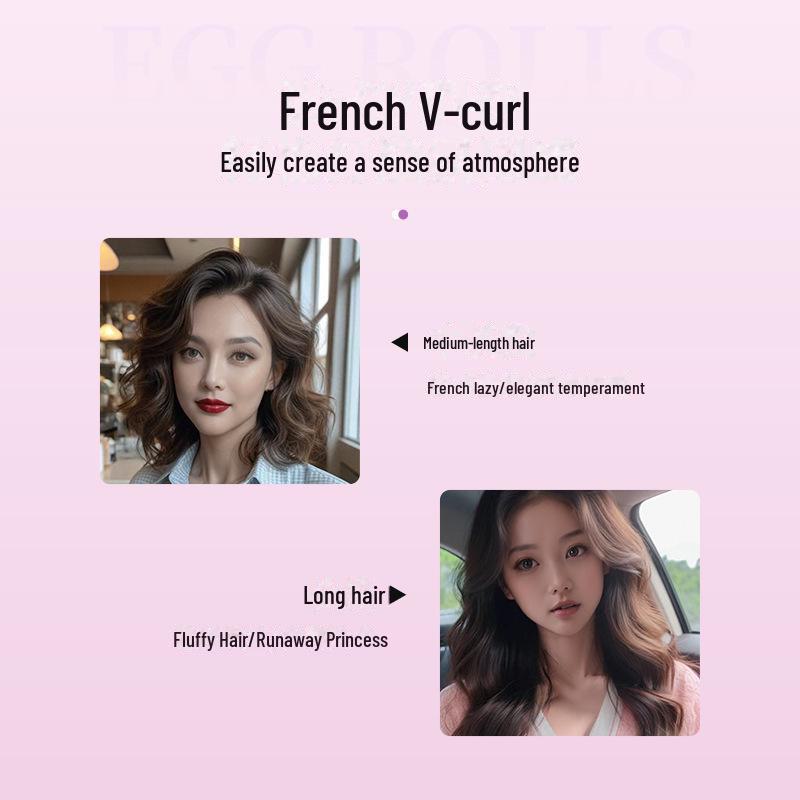 Щипцы для завивки Water Ripple Egg Roll 32 мм — долговечная, бережная форма для крупных и глубоких V-образных локонов без повреждения волос