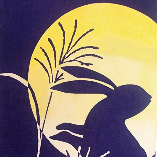 Todaya Shoten Niwa-zome Tenugui (Japanese Hand Towel) - Rabbit On the Moon, 258